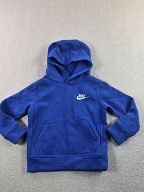 Nike Toddler Hoodie Blue Pullover Swoosh Logo 2T Fleece
